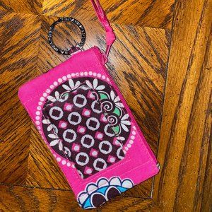 Vera Bradley Cupcake Pink ID Case/Wallet